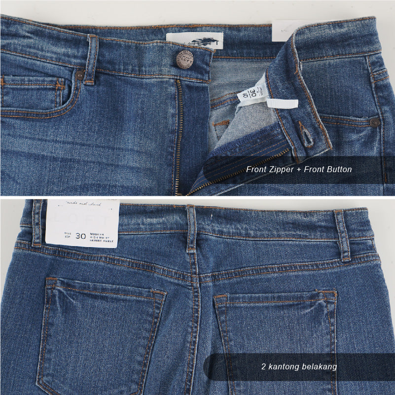 Celana Jeans Wanita - Modern High Waist Women Pants (MLL 60)