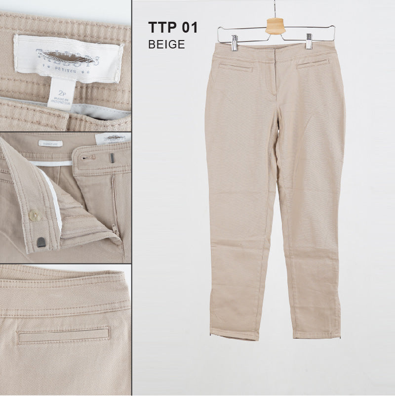 Celana Bahan Wanita Slimp Zip (TTP 01)