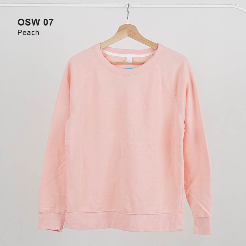 Sweatshirt Wanita - Relaxed Basic Colour Crew Neck Sweatshirt [OSW 07]